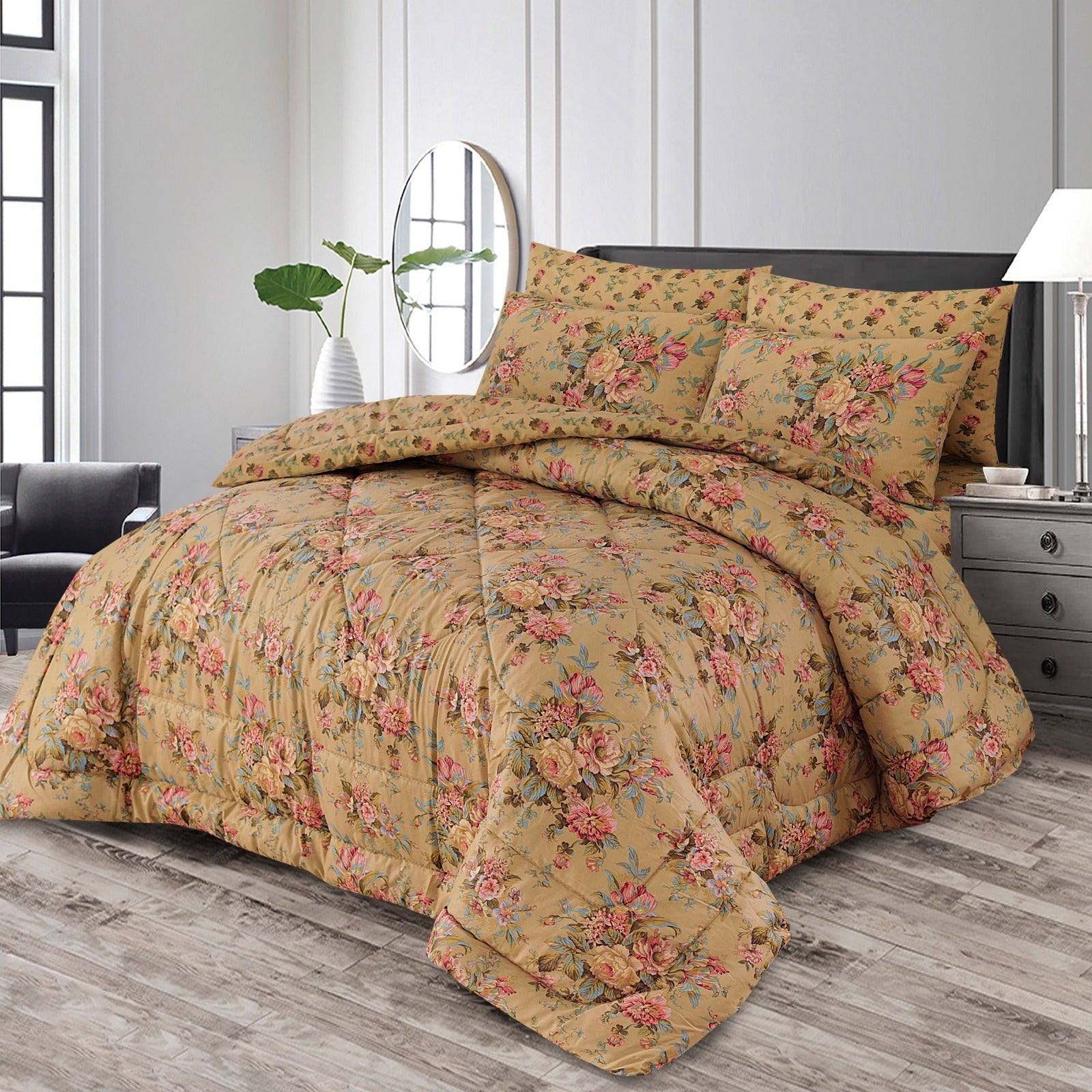 Double Bed 6 pc Winter Razai Set (Heavy Filling) DZ-05 – Alkaram Home ...